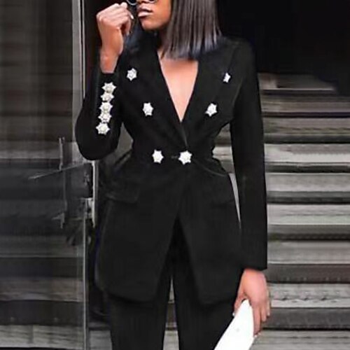 Women's Blazer Street Daily Going out Spring Summer Regular Coat Regular Fit Breathable Streetwear Casual Jacket Long Sleeve Solid Color Pocket Black Blue Red
Women's Blazer Street Daily Going out Spring Summer Regular Coat Regular Fit Breathable Streetwear Casual Jacket Long Sleeve Solid Color Pocket Black Blue Red
