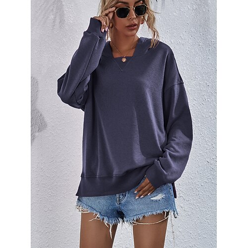 Women's Hoodie Sweatshirt Pullover Active Streetwear Blue Gray Pink Plain Casual Hooded Long Sleeve S M L XL
Women's Hoodie Sweatshirt Pullover Active Streetwear Blue Gray Pink Plain Casual Hooded Long Sleeve S M L XL