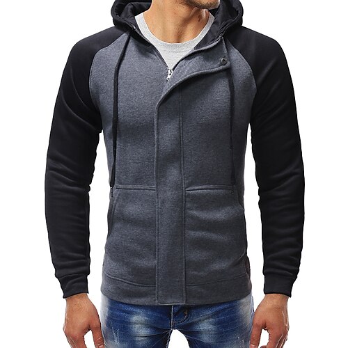 Men's Full Zip Hoodie Jacket Color Block Zipper Pocket Sports Outdoor Daily Sports Basic Casual Hoodies Sweatshirts Black Camel Dark Gray
Men's Full Zip Hoodie Jacket Color Block Zipper Pocket Sports Outdoor Daily Sports Basic Casual Hoodies Sweatshirts Black Camel Dark Gray