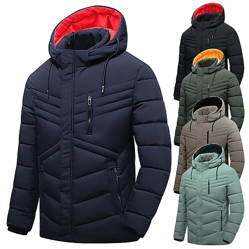 Men's Parka Insulated Hooded Jacket Padded Hiking jacket Fleece Jacket Winter Outdoor Thermal Warm Breathable Lightweight Outerwear Winter Jacket Parka Skiing Snowboard Fishing ArmyGreen
Men's Parka Insulated Hooded Jacket Padded Hiking jacket Fleece Jacket Winter Outdoor Thermal Warm Breathable Lightweight Outerwear Winter Jacket Parka Skiing Snowboard Fishing ArmyGreen