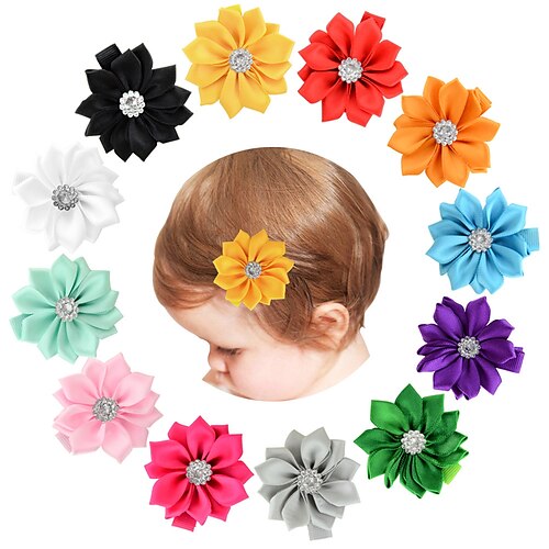

Toddler Girls' Active / Sweet Casual / Daily / Festival Black / White / Blue Floral / Solid Colored Floral Style Polyester Hair Accessories Blue / Purple / Pink Kid onesize