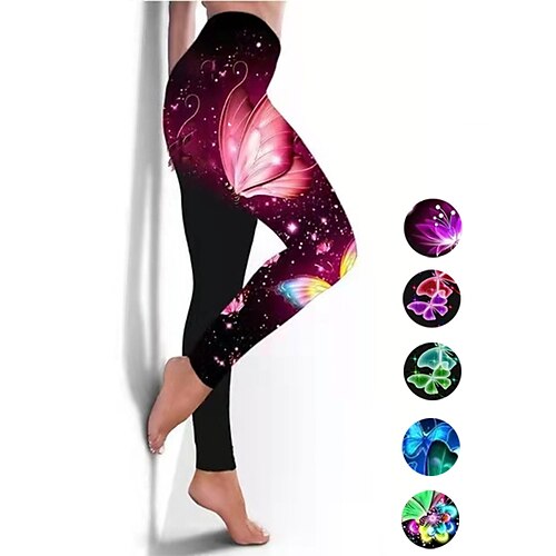 Women's Yoga Leggings Tummy Control Butt Lift Quick Dry High Waist Yoga Fitness Gym Workout Cropped Leggings Bottoms Butterfly Light Purple Green Gray Sports Activewear Stretchy Skinny / Athletic
Women's Yoga Leggings Tummy Control Butt Lift Quick Dry High Waist Yoga Fitness Gym Workout Cropped Leggings Bottoms Butterfly Light Purple Green Gray Sports Activewear Stretchy Skinny / Athletic
