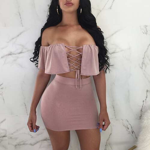 Mulheres Cortar parte superior Conjuntos de saia Sensual Y2K Rosa Preto Casual Férias Tecido Frufru Com Cordão Ombro a Ombro S M L XL
Mulheres Cortar parte superior Conjuntos de saia Sensual Y2K Rosa Preto Casual Férias Tecido Frufru Com Cordão Ombro a Ombro S M L XL