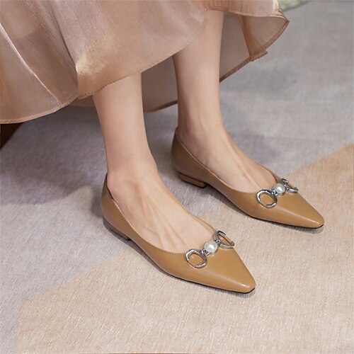 Women's Flats Dress Shoes Mary Jane Daily Flat Heel Pointed Toe Casual Null PU Leather Loafer Solid Colored Light Brown Beige Gray
Women's Flats Dress Shoes Mary Jane Daily Flat Heel Pointed Toe Casual Null PU Leather Loafer Solid Colored Light Brown Beige Gray