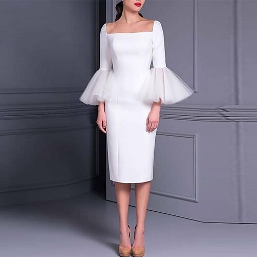 A tubino Abiti da cocktail Elegante Vestito La laurea Al ginocchio Manica lunga Squadrata Tessuto elasticizzato con Colore Puro 2023
A tubino Abiti da cocktail Elegante Vestito La laurea Al ginocchio Manica lunga Squadrata Tessuto elasticizzato con Colore Puro 2023
