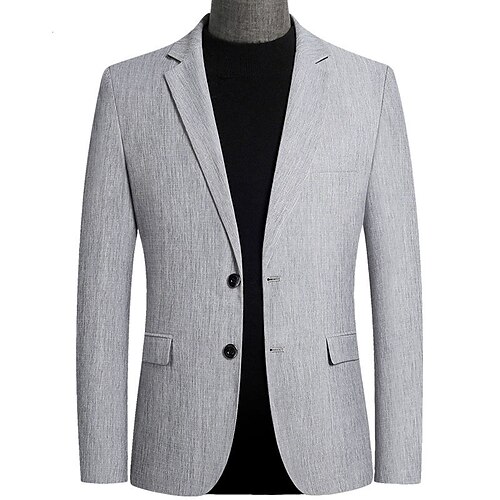 Men's Casual Blazer Regular Regular Fit Solid Color Blue Gray Beige 2022 / Winter
Men's Casual Blazer Regular Regular Fit Solid Color Blue Gray Beige 2022 / Winter