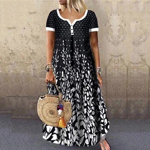 kvinners pluss-størrelse feriekjole floral v-hals print kortermet vår sommer tilfeldig maxi lang kjole uformell hverdagskjole
kvinners pluss-størrelse feriekjole floral v-hals print kortermet vår sommer tilfeldig maxi lang kjole uformell hverdagskjole