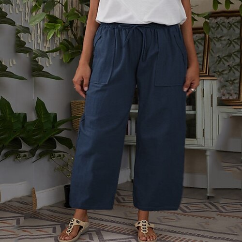 Women's Plus Size Pants Chinos Pocket Solid Color Casual Casual Daily Natural Full Length Fall Winter Green Black Gray L XL XXL 4XL 5XL / Cotton
Women's Plus Size Pants Chinos Pocket Solid Color Casual Casual Daily Natural Full Length Fall Winter Green Black Gray L XL XXL 4XL 5XL / Cotton