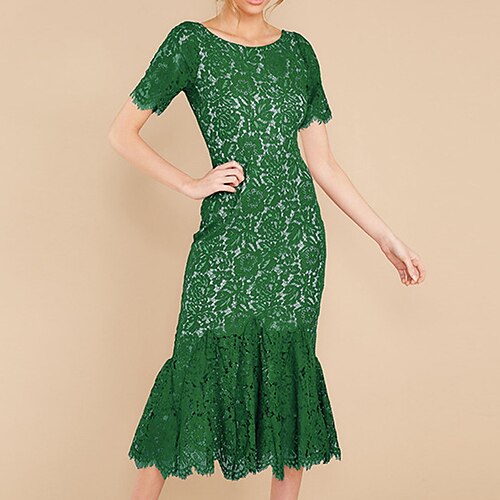 vestido de festa de formatura feminino vestido bainha trompete / vestido sereia vestido midi preto vinho branco manga curta cor pura renda primavera verão gola redonda festa casamento convidados fim
vestido de festa de formatura feminino vestido bainha trompete / vestido sereia vestido midi preto vinho branco manga curta cor pura renda primavera verão gola redonda festa casamento convidados fim