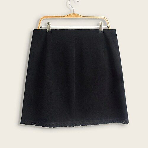 Women's Plus Size Skirt Solid Color Basic Casual Work Daily Natural Short Spring Summer Black XL XXL 3XL 4XL
Women's Plus Size Skirt Solid Color Basic Casual Work Daily Natural Short Spring Summer Black XL XXL 3XL 4XL
