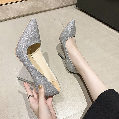 Femme Chaussures à Talons Travail Eté Paillette Talon haut Bout pointu Cuir PU Mocassins Couleur Pleine Noir Argent Dorée
Femme Chaussures à Talons Travail Eté Paillette Talon haut Bout pointu Cuir PU Mocassins Couleur Pleine Noir Argent Dorée