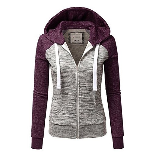 Dame Hættetrøje Jakke Hattetrøje Sweatshirt Fuld lynlås Frontlomme Hættetrøje Farveblok Sport Athleisure Jakke Langærmet Hold Varm Åndbart Blød Bekvem Dagligdags Brug Gade Afslappet atletiktøj Daglig
Dame Hættetrøje Jakke Hattetrøje Sweatshirt Fuld lynlås Frontlomme Hættetrøje Farveblok Sport Athleisure Jakke Langærmet Hold Varm Åndbart Blød Bekvem Dagligdags Brug Gade Afslappet atletiktøj Daglig