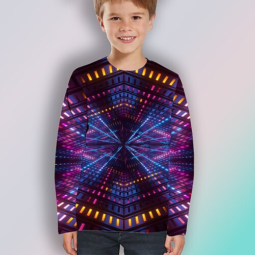 Kids Boys T shirt Optical Illusion Outdoor 3D Print Long Sleeve Active 3-12 Years Winter Purple
Kids Boys T shirt Optical Illusion Outdoor 3D Print Long Sleeve Active 3-12 Years Winter Purple