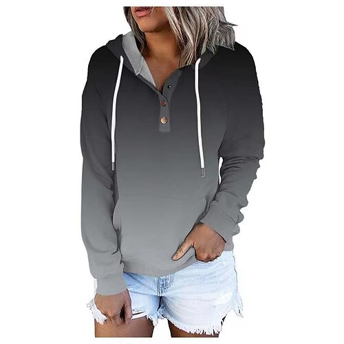Women's Hoodie Sweatshirt Pullover Active Streetwear Front Pocket Print Green Blue Gray Gradient Striped Sports Hooded Long Sleeve S M L XL XXL
Women's Hoodie Sweatshirt Pullover Active Streetwear Front Pocket Print Green Blue Gray Gradient Striped Sports Hooded Long Sleeve S M L XL XXL