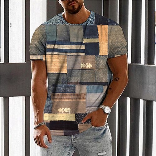 Men's Unisex T shirt Tee Color Block Graphic Prints Crew Neck Blue 3D Print Outdoor Street Short Sleeve Print Clothing Apparel Sports Designer Casual Big and Tall / Summer / Summer
Men's Unisex T shirt Tee Color Block Graphic Prints Crew Neck Blue 3D Print Outdoor Street Short Sleeve Print Clothing Apparel Sports Designer Casual Big and Tall / Summer / Summer