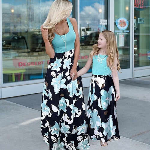 Mamãe e eu Vestidos Gráfico Floral Bloco de cor Diário Patchwork Vermelho Azul Claro Manga Curta Longo Vestido T shirt Estilo bonito Roupas Combinando
Mamãe e eu Vestidos Gráfico Floral Bloco de cor Diário Patchwork Vermelho Azul Claro Manga Curta Longo Vestido T shirt Estilo bonito Roupas Combinando