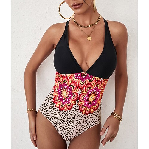 Women's Swimwear One Piece Swimsuit UV Protection Quick Dry Tummy Control Floral Leopard Print Black Bathing Suits Beach Wear Vacation
Women's Swimwear One Piece Swimsuit UV Protection Quick Dry Tummy Control Floral Leopard Print Black Bathing Suits Beach Wear Vacation