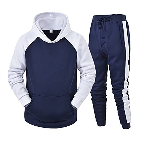 Men's Tracksuit Sweatsuit Jogging Suits Navy Black Dark Gray White Sports & Outdoor Clothing Apparel Hoodies Sweatshirts
Men's Tracksuit Sweatsuit Jogging Suits Navy Black Dark Gray White Sports & Outdoor Clothing Apparel Hoodies Sweatshirts
