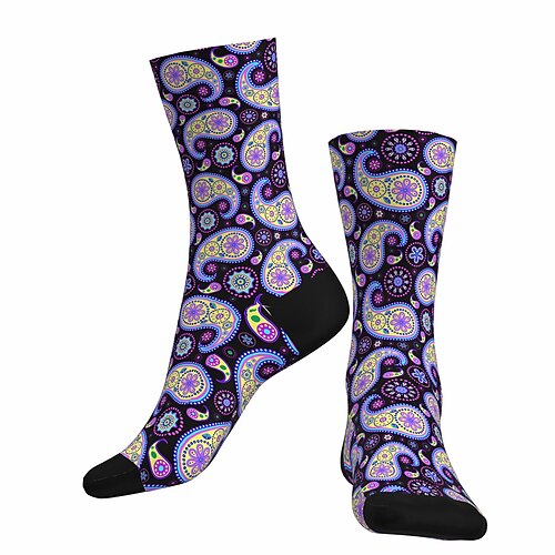 Socks Cycling Socks Men's Women's Outdoor Exercise Bike / Cycling Breathable Soft Comfortable 1 Pair Paisley Cotton Purple S M L / Stretchy
Socks Cycling Socks Men's Women's Outdoor Exercise Bike / Cycling Breathable Soft Comfortable 1 Pair Paisley Cotton Purple S M L / Stretchy
