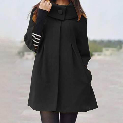 Women's Winter Jacket Coat Street Daily Going out Winter Fall Spring Long Coat Regular Fit Windproof Warm Streetwear Casual Jacket Long Sleeve Solid Color Pocket Black Gray
Women's Winter Jacket Coat Street Daily Going out Winter Fall Spring Long Coat Regular Fit Windproof Warm Streetwear Casual Jacket Long Sleeve Solid Color Pocket Black Gray