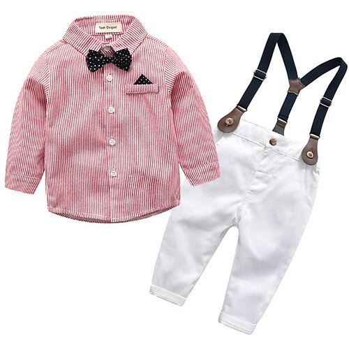 2 pezzi Bambino Da ragazzo Camicia e pantaloni Pantaloni Abiti da cerimonia Vestito Banda Manica lunga Con fiocco Cotone Impostare Esterno Giornaliero Informale Autunno Primavera 2-6 anni Rosa
2 pezzi Bambino Da ragazzo Camicia e pantaloni Pantaloni Abiti da cerimonia Vestito Banda Manica lunga Con fiocco Cotone Impostare Esterno Giornaliero Informale Autunno Primavera 2-6 anni Rosa