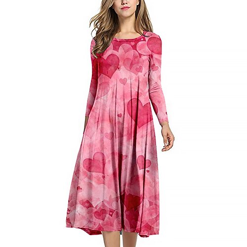 Mulheres Vestidos Para o Verão Vestido midi Preto Rosa Arco-íris Manga Longa Coração Imprimir Inverno Outono Gola Redonda Romântico Ajuste Largo 2022 S M L XL XXL 3XL
Mulheres Vestidos Para o Verão Vestido midi Preto Rosa Arco-íris Manga Longa Coração Imprimir Inverno Outono Gola Redonda Romântico Ajuste Largo 2022 S M L XL XXL 3XL