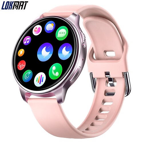 

LOKMAT TIME 2 Smart Watch 1.32 inch Smartwatch Fitness Running Watch Bluetooth Pedometer Call Reminder Sleep Tracker Compatible with Android iOS Women Men Waterproof Long Standby Hands-Free Calls