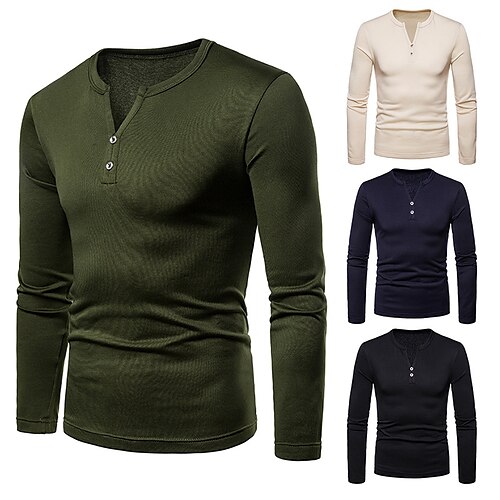 Men's Thicken Shirt V-neck Long Sleeve Shirt Winter Comfy Warm Wear Daily Solid Color
Men's Thicken Shirt V-neck Long Sleeve Shirt Winter Comfy Warm Wear Daily Solid Color