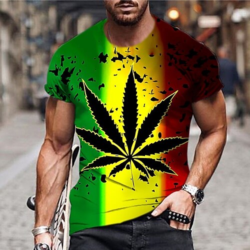 Men's Unisex T shirt Tee Graphic Prints Leaves Crew Neck Green Yellow 3D Print Daily Holiday Short Sleeve Print Clothing Apparel Designer Casual Big and Tall / Summer / Summer
Men's Unisex T shirt Tee Graphic Prints Leaves Crew Neck Green Yellow 3D Print Daily Holiday Short Sleeve Print Clothing Apparel Designer Casual Big and Tall / Summer / Summer