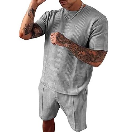 Men's T-shirt Suits Tracksuit Tennis Shirt Shorts and T Shirt Set Set Green Black Gray Short Sleeve 2 Piece Clothing Apparel Sports Designer Casual
Men's T-shirt Suits Tracksuit Tennis Shirt Shorts and T Shirt Set Set Green Black Gray Short Sleeve 2 Piece Clothing Apparel Sports Designer Casual