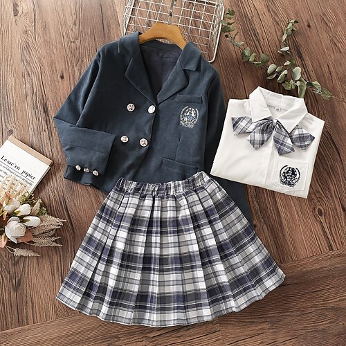 Kinder Mädchen Kindertag Kleidungsset 3 Stück Langarm Hellgrau Stickerei Bedruckt Baumwolle Strasse Schulanfang Modisch Preppy-Stil Kurz Mini 3-12 Jahre / Herbst / Frühling
Kinder Mädchen Kindertag Kleidungsset 3 Stück Langarm Hellgrau Stickerei Bedruckt Baumwolle Strasse Schulanfang Modisch Preppy-Stil Kurz Mini 3-12 Jahre / Herbst / Frühling