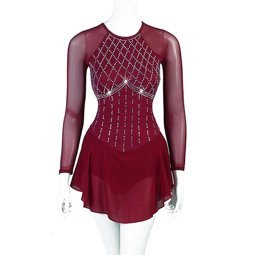 Kunstløp Kjole Krystall / Rhinestone Dame Jente Trening Ytelse Langermet Høy Netting Spandex
Kunstløp Kjole Krystall / Rhinestone Dame Jente Trening Ytelse Langermet Høy Netting Spandex