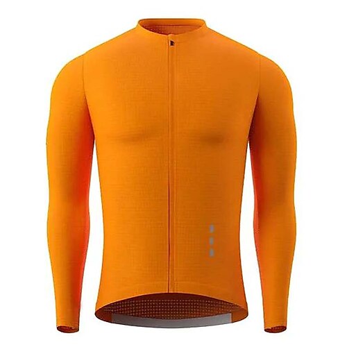 21Grams Men's Cycling Jersey Long Sleeve Bike Top with 3 Rear Pockets Mountain Bike MTB Road Bike Cycling Breathable Quick Dry Moisture Wicking Reflective Strips White Black Green Polyester Spandex
21Grams Men's Cycling Jersey Long Sleeve Bike Top with 3 Rear Pockets Mountain Bike MTB Road Bike Cycling Breathable Quick Dry Moisture Wicking Reflective Strips White Black Green Polyester Spandex
