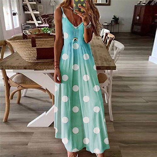 robe longue Femme Robe casual Sans Manches Printemps Eté - Moderne Imprimer Pois Fin de semaine 2022 Vert Rose Claire Gris S M L XL XXL 3XL 4XL
robe longue Femme Robe casual Sans Manches Printemps Eté - Moderne Imprimer Pois Fin de semaine 2022 Vert Rose Claire Gris S M L XL XXL 3XL 4XL