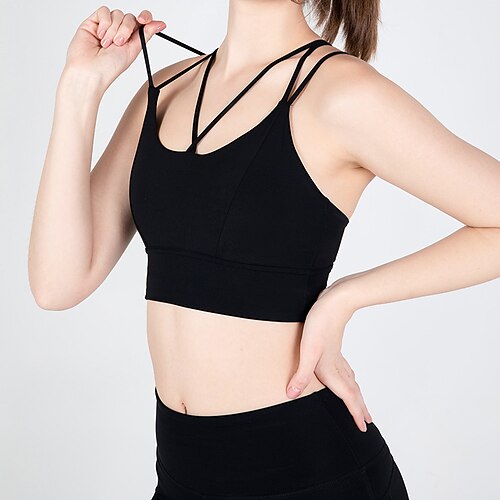 Women's Yoga Top Medium Support Summer Open Back Removable Pad Solid Color Black Purple Nylon Yoga Fitness Gym Workout Sports Bra Sleeveless Sport Activewear Breathable Quick Dry Moisture Wicking
Women's Yoga Top Medium Support Summer Open Back Removable Pad Solid Color Black Purple Nylon Yoga Fitness Gym Workout Sports Bra Sleeveless Sport Activewear Breathable Quick Dry Moisture Wicking