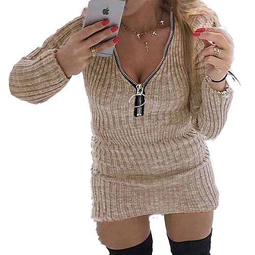 dame plus size feriekjole ensfarget v-hals langermet høst vinter arbeid basic fritids kort minikjole tilfeldig hverdagskjole
dame plus size feriekjole ensfarget v-hals langermet høst vinter arbeid basic fritids kort minikjole tilfeldig hverdagskjole