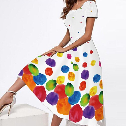 Robe mi-longue Femme Robe Évasée Manche Courte Printemps Eté - Moderne Imprimer Floral Col Carré Fin de semaine 2022 Noir Bleu Rose Claire Rouge Blanche S M L XL XXL 3XL
Robe mi-longue Femme Robe Évasée Manche Courte Printemps Eté - Moderne Imprimer Floral Col Carré Fin de semaine 2022 Noir Bleu Rose Claire Rouge Blanche S M L XL XXL 3XL