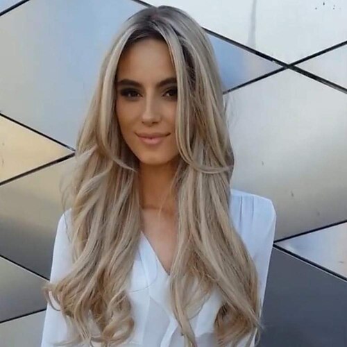 Blonde Wigs for Women Cosplay Costume Wig Wavy Middle Part Wig One Color Synthetic Hair Ombre
Blonde Wigs for Women Cosplay Costume Wig Wavy Middle Part Wig One Color Synthetic Hair Ombre