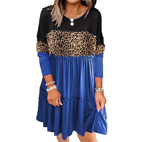 Mulheres Vestido A Line Minivestido Vinho Azul Laranja Manga Longa Leopardo Imprimir Verão Primavera Gola Redonda à moda Roupa de inverno Vestido de outono 2023 S M L XL XXL
Mulheres Vestido A Line Minivestido Vinho Azul Laranja Manga Longa Leopardo Imprimir Verão Primavera Gola Redonda à moda Roupa de inverno Vestido de outono 2023 S M L XL XXL