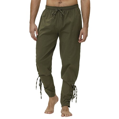 Men's Joggers Trousers Casual Pants Drawstring Elastic Waist Solid Color Daily Stage Streetwear Fashion Classic Loose Fit Green Black
Men's Joggers Trousers Casual Pants Drawstring Elastic Waist Solid Color Daily Stage Streetwear Fashion Classic Loose Fit Green Black