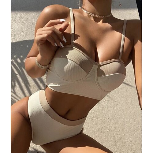 Mulheres Roupa de Banho Biquíni 2 partes Normal roupa de banho Sem costas Côr Sólida Branco Camisola Com Alças Fatos de banho novo Férias Sensual / Moderno / Com Bojo
Mulheres Roupa de Banho Biquíni 2 partes Normal roupa de banho Sem costas Côr Sólida Branco Camisola Com Alças Fatos de banho novo Férias Sensual / Moderno / Com Bojo