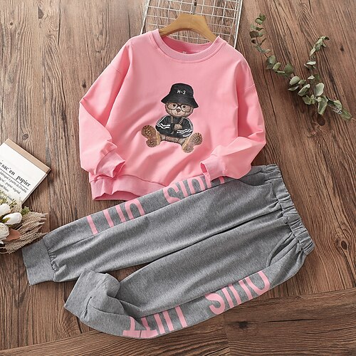 2 Pieces Kids Girls' Hoodie & Pants Clothing Set Outfit Letter Long Sleeve Print Cotton Set School Cool Casual Fall Spring 3-12 Years Purple Pink
2 Pieces Kids Girls' Hoodie & Pants Clothing Set Outfit Letter Long Sleeve Print Cotton Set School Cool Casual Fall Spring 3-12 Years Purple Pink