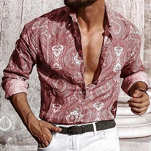 Hombre Camisa Graphic Cuello Vuelto Rojo Otras impresiones Casual Diario Manga Larga Estampado Ropa Deportes Moda Casual Cómodo / Verano / Primavera / Verano
Hombre Camisa Graphic Cuello Vuelto Rojo Otras impresiones Casual Diario Manga Larga Estampado Ropa Deportes Moda Casual Cómodo / Verano / Primavera / Verano