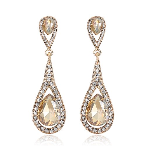 Women's Hoop Earrings Fancy Drop Luxury Dangling Elegant Vintage Classic Earrings Jewelry Gold / Red / Blue For Party Gift Daily Club Festival 1 Pair
Women's Hoop Earrings Fancy Drop Luxury Dangling Elegant Vintage Classic Earrings Jewelry Gold / Red / Blue For Party Gift Daily Club Festival 1 Pair