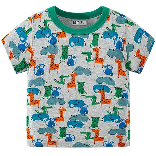 Kids Boys T shirt Animal Outdoor Short Sleeve Active Cotton 2-8 Years Spring Gray
Kids Boys T shirt Animal Outdoor Short Sleeve Active Cotton 2-8 Years Spring Gray