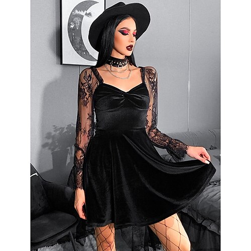 Punk e gótico Steampunk Y2K Vestidos Mulheres Renda Cosplay Ocasiões Especiais Carnaval Espetáculo Festa Festa / Eventos Vestido
Punk e gótico Steampunk Y2K Vestidos Mulheres Renda Cosplay Ocasiões Especiais Carnaval Espetáculo Festa Festa / Eventos Vestido