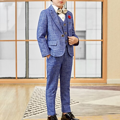 6 Pièces Costume et Blazer Ensemble de Vêtements Tenues Enfants Garçon Couleur unie manche longue Noeud Set Soirée Doux Hiver Automne 3-13 ans Bleu Gris
6 Pièces Costume et Blazer Ensemble de Vêtements Tenues Enfants Garçon Couleur unie manche longue Noeud Set Soirée Doux Hiver Automne 3-13 ans Bleu Gris