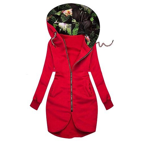 Women's Hoodie Jacket Warm Sport Daily Pocket Drawstring Print Single Breasted Turndown Casual Solid Color Regular Fit Outerwear Long Sleeve Winter Green Red Navy Blue S M L XL 2XL 3XL
Women's Hoodie Jacket Warm Sport Daily Pocket Drawstring Print Single Breasted Turndown Casual Solid Color Regular Fit Outerwear Long Sleeve Winter Green Red Navy Blue S M L XL 2XL 3XL