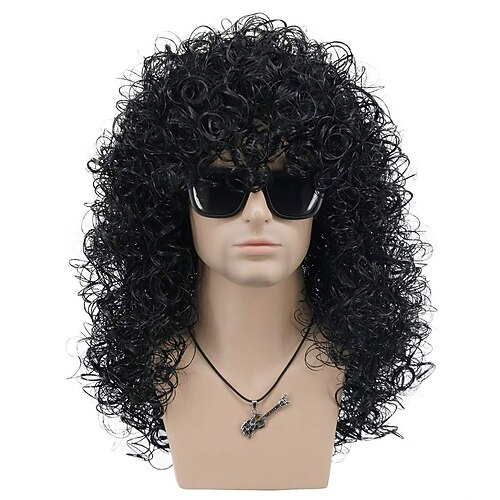 Hombres largo rizado negro duro 70s 80s rocker peluca disfraz cosplay peluca pelucas negras (solo peluca sin gafas)
Hombres largo rizado negro duro 70s 80s rocker peluca disfraz cosplay peluca pelucas negras (solo peluca sin gafas)
