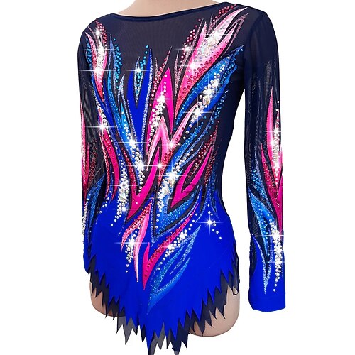 Rhythmic Gymnastics Leotards Artistic Gymnastics Leotards Women's Girls' Leotard Mesh Spandex High Elasticity Handmade Long Sleeve Competition Dance Rhythmic Gymnastics Artistic Gymnastics Blue
Rhythmic Gymnastics Leotards Artistic Gymnastics Leotards Women's Girls' Leotard Mesh Spandex High Elasticity Handmade Long Sleeve Competition Dance Rhythmic Gymnastics Artistic Gymnastics Blue